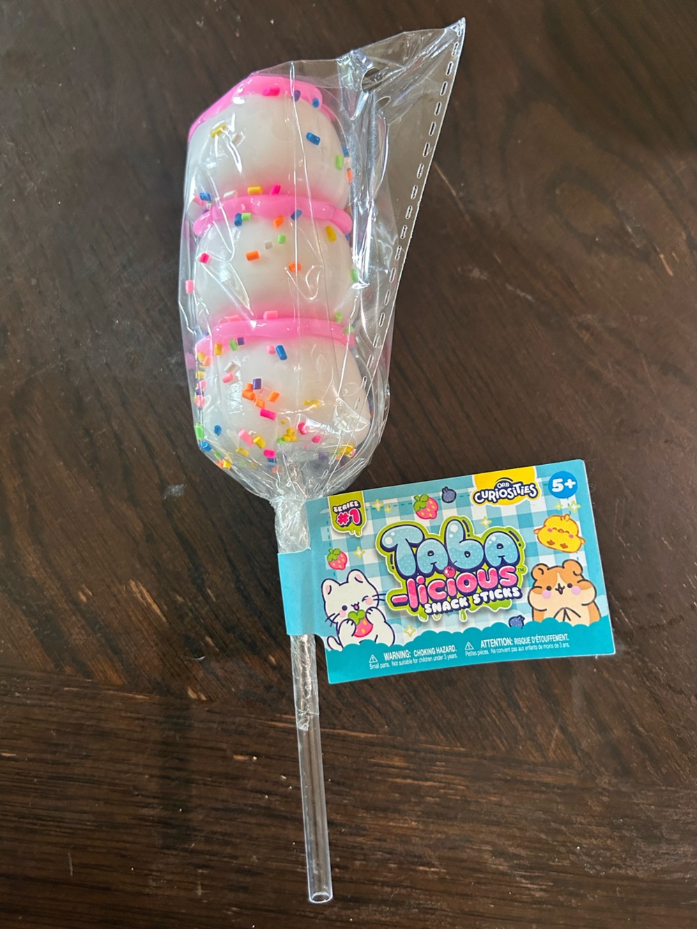 Taba-licious Snack Stick Toy - White & Pink